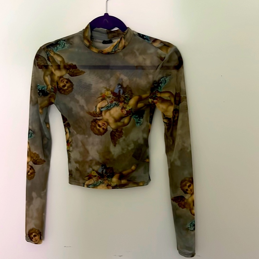 Urban Outfitters sheer Roccoco top